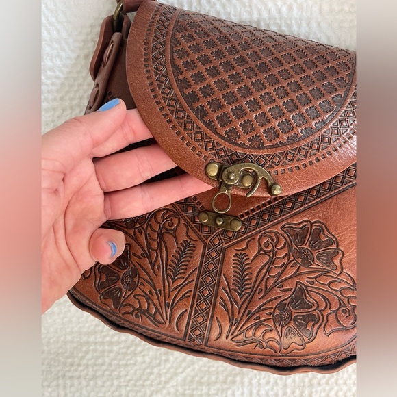 Alma Mia leather purse crossbody style - Picture 5 of 6